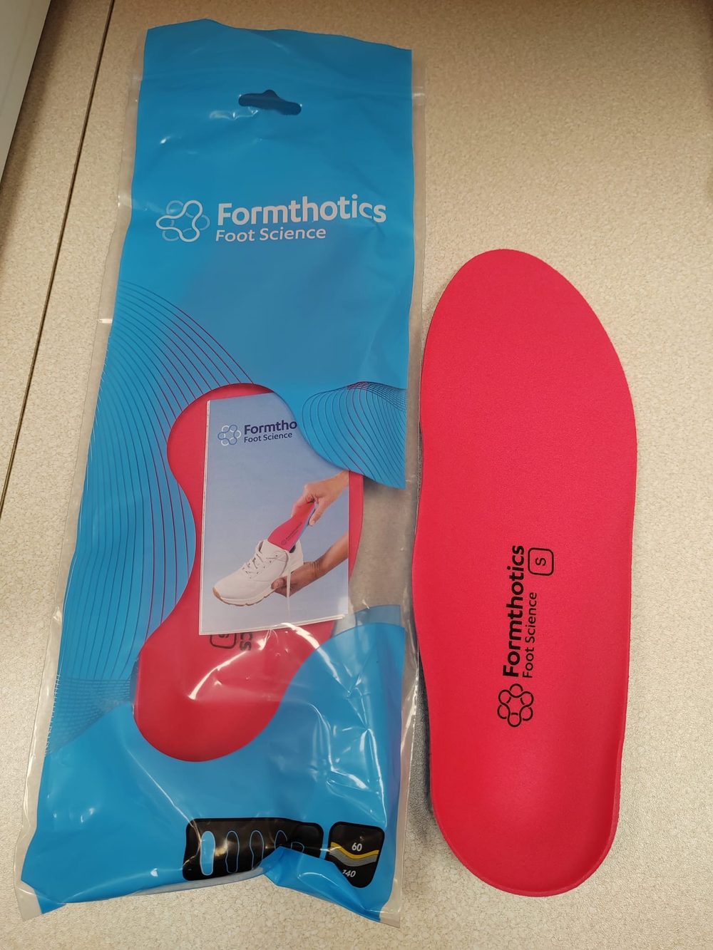 Vložka Formthotics – červená, velikost S