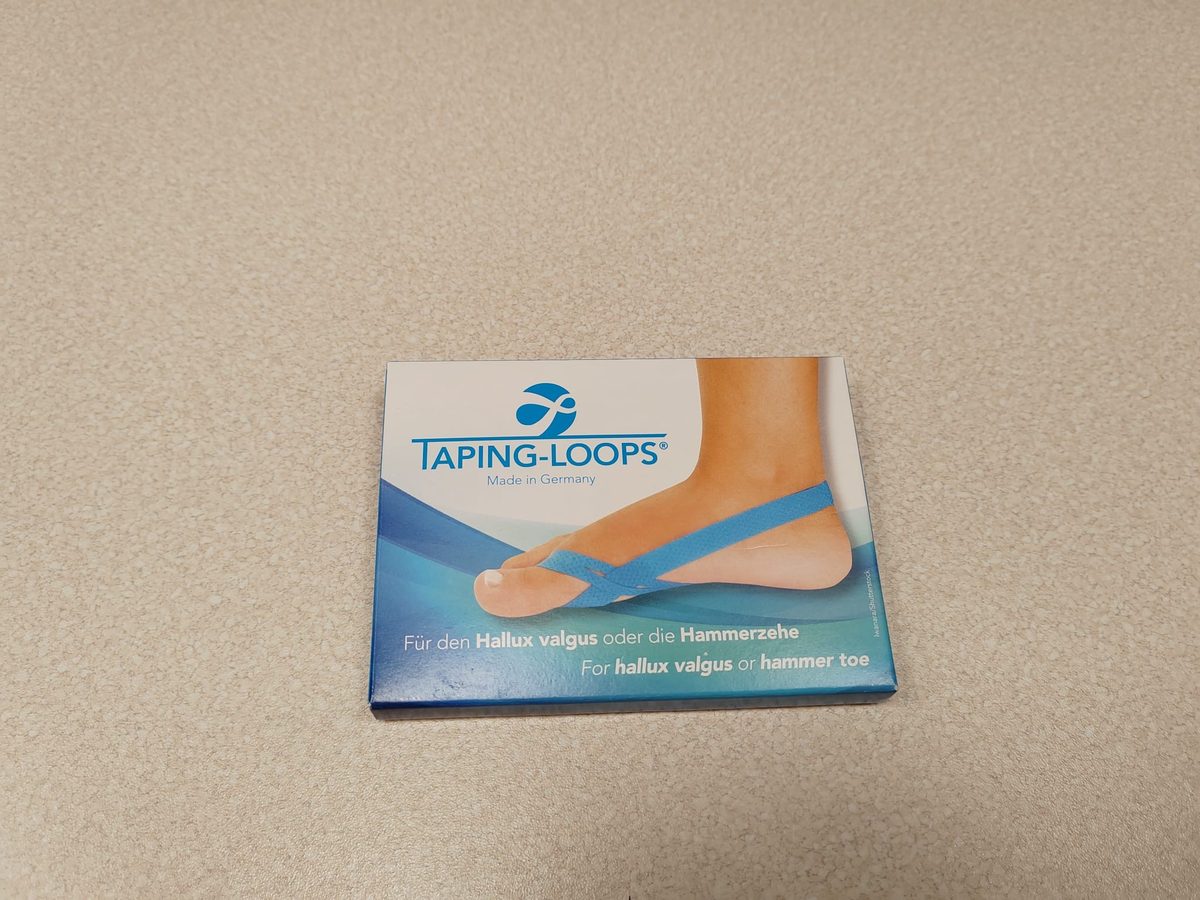 Taping-loops na vbočený palec